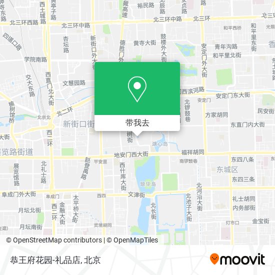 恭王府花园-礼品店地图