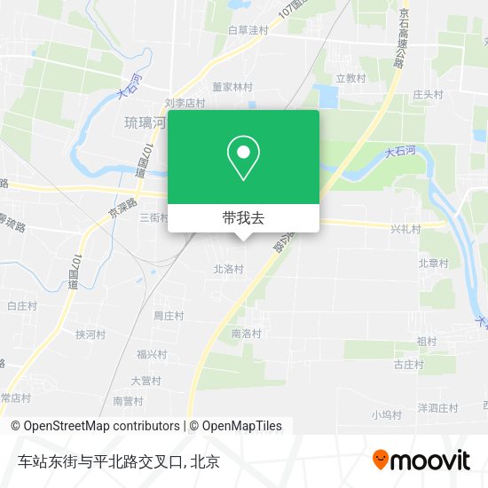 车站东街与平北路交叉口地图