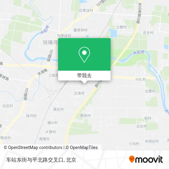 车站东街与平北路交叉口地图