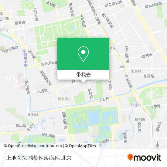 上地医院-感染性疾病科地图