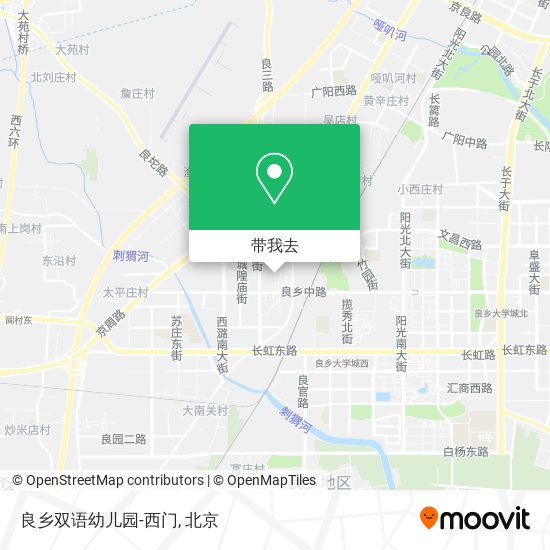 良乡双语幼儿园-西门地图