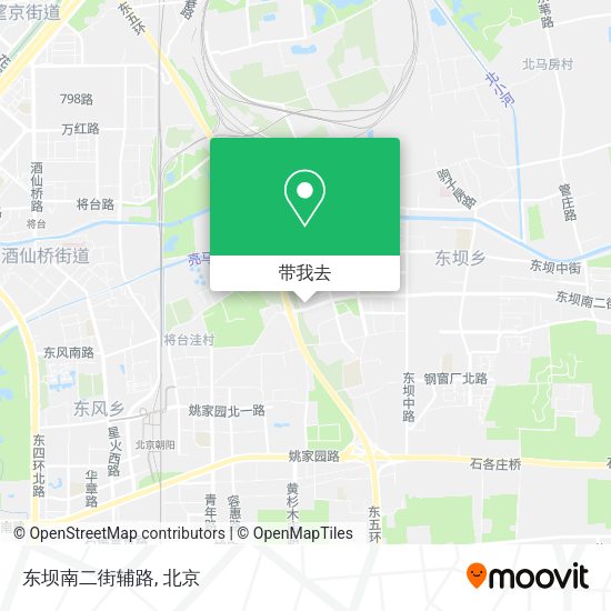 东坝南二街辅路地图