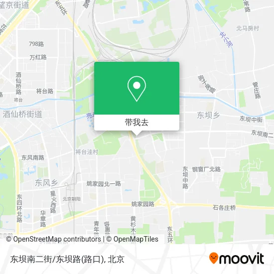 东坝南二街/东坝路(路口)地图