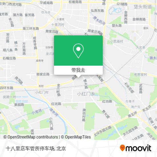 十八里店车管所停车场地图