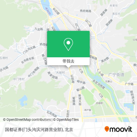 国都证券(门头沟滨河路营业部)地图