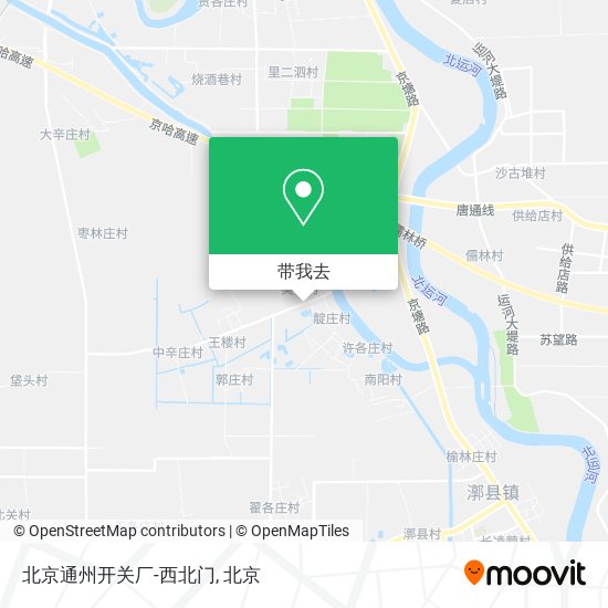 北京通州开关厂-西北门地图