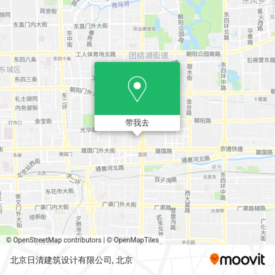 北京日清建筑设计有限公司地图