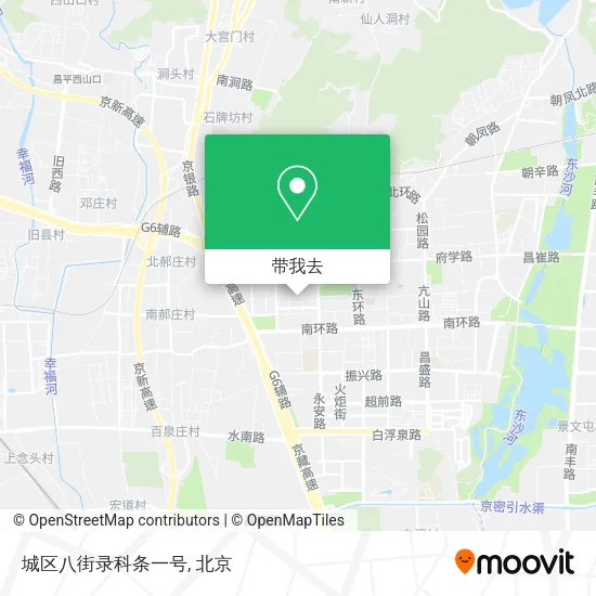城区八街录科条一号地图