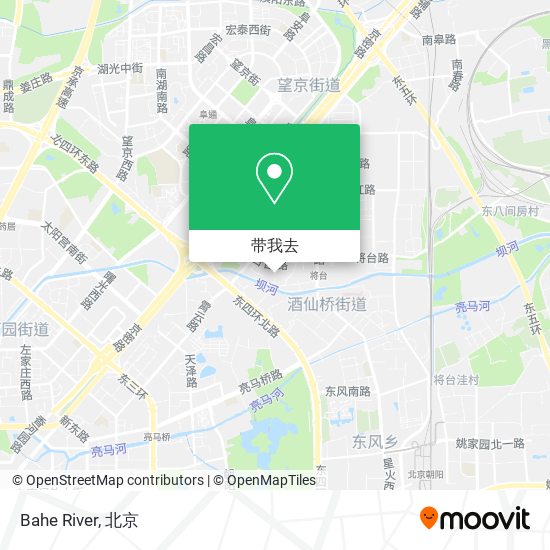 Bahe River地图