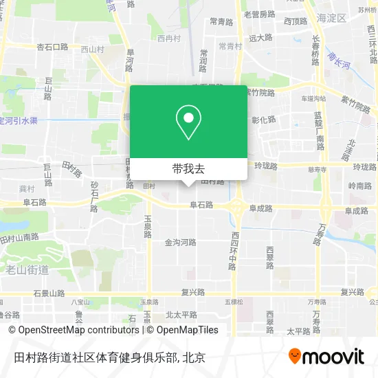 田村路街道社区体育健身俱乐部地图