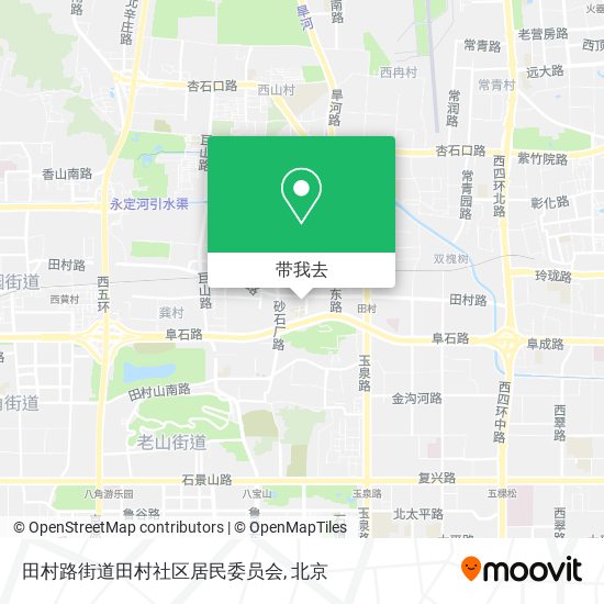 田村路街道田村社区居民委员会地图