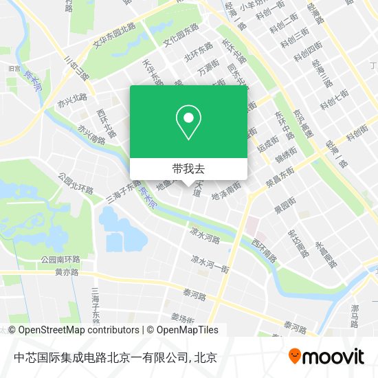中芯国际集成电路北京一有限公司地图