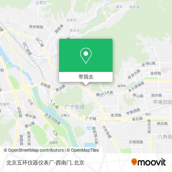 北京五环仪器仪表厂-西南门地图