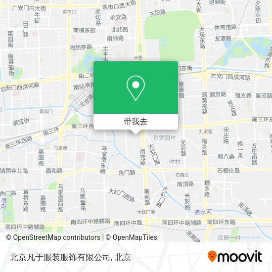 北京凡于服装服饰有限公司地图