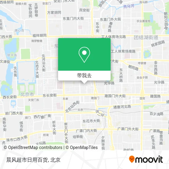 晨风超市日用百货地图