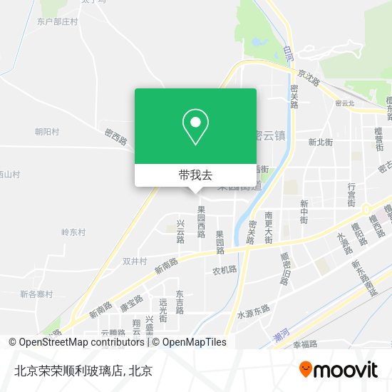 北京荣荣顺利玻璃店地图