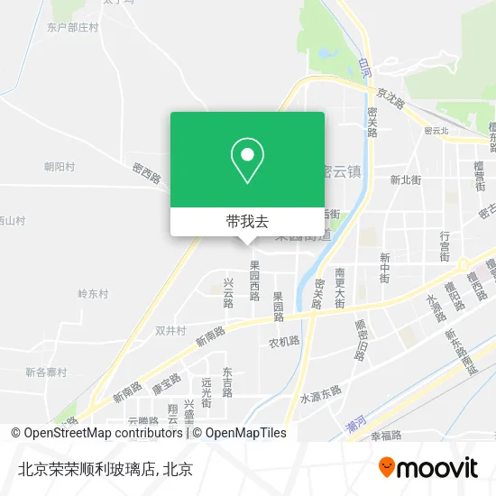 北京荣荣顺利玻璃店地图