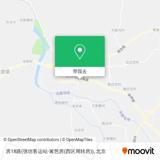 房18路(张坊客运站-篱笆房(西区周转房))地图