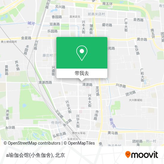 a瑜伽会馆(小鱼伽舍)地图