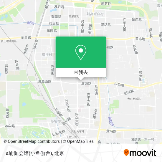 a瑜伽会馆(小鱼伽舍)地图