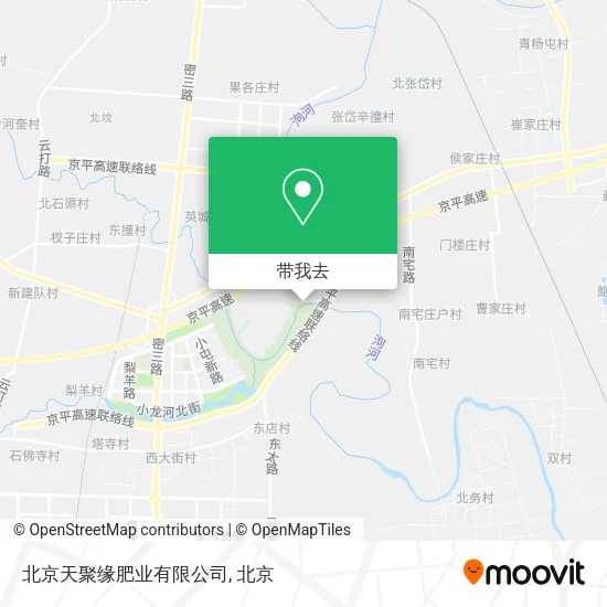北京天聚缘肥业有限公司地图