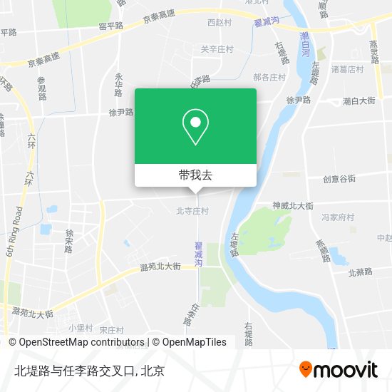 北堤路与任李路交叉口地图
