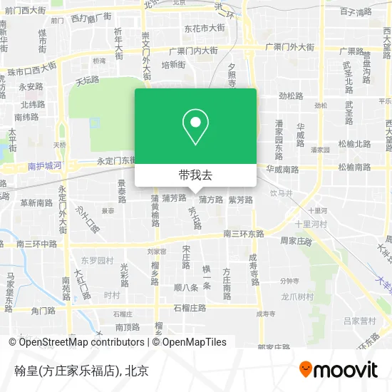 翰皇(方庄家乐福店)地图