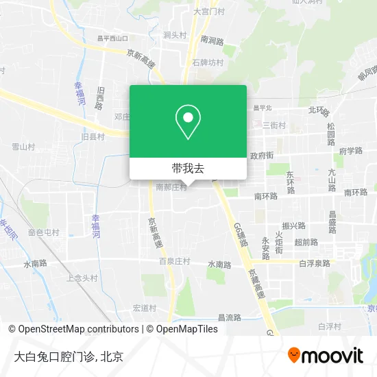 大白兔口腔门诊地图