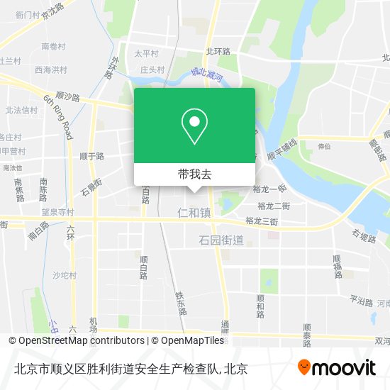 北京市顺义区胜利街道安全生产检查队地图