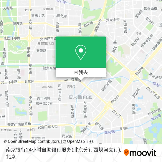 南京银行24小时自助银行服务(北京分行西坝河支行)地图