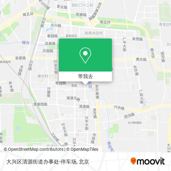 大兴区清源街道办事处-停车场地图