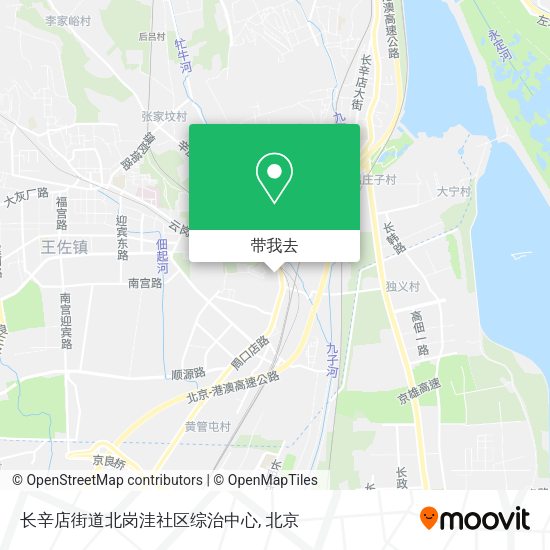 长辛店街道北岗洼社区综治中心地图