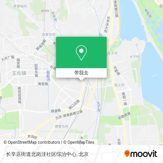 长辛店街道北岗洼社区综治中心地图