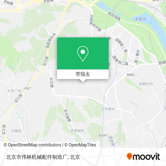 北京市伟林机械配件制造厂地图