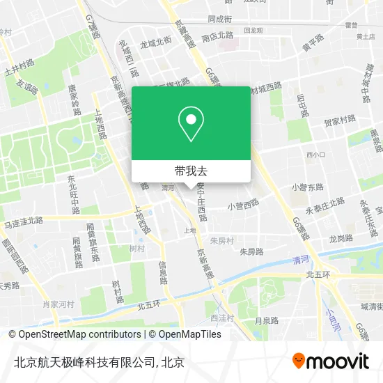 北京航天极峰科技有限公司地图