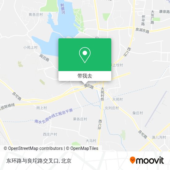 东环路与良坨路交叉口地图
