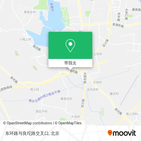 东环路与良坨路交叉口地图