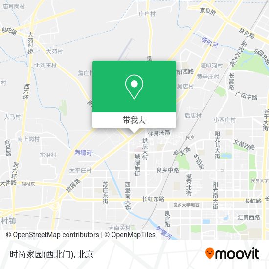 时尚家园(西北门)地图