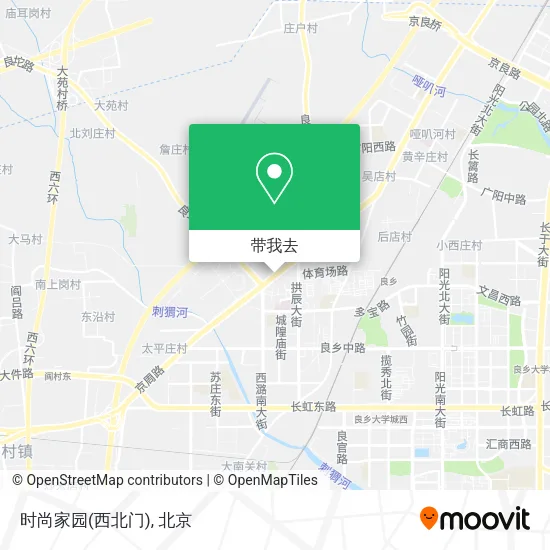 时尚家园(西北门)地图