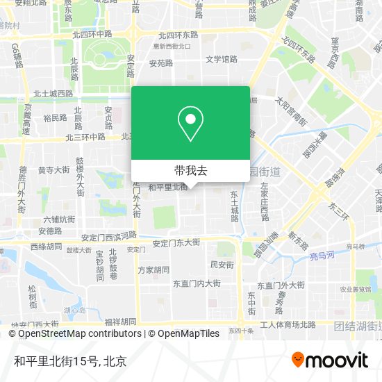 和平里北街15号地图