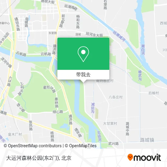 大运河森林公园(东2门)地图
