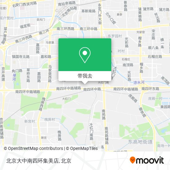 北京大中南四环集美店地图
