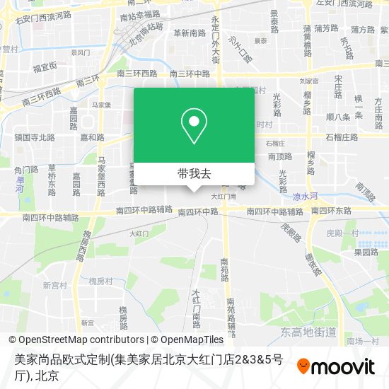 美家尚品欧式定制(集美家居北京大红门店2&3&5号厅)地图