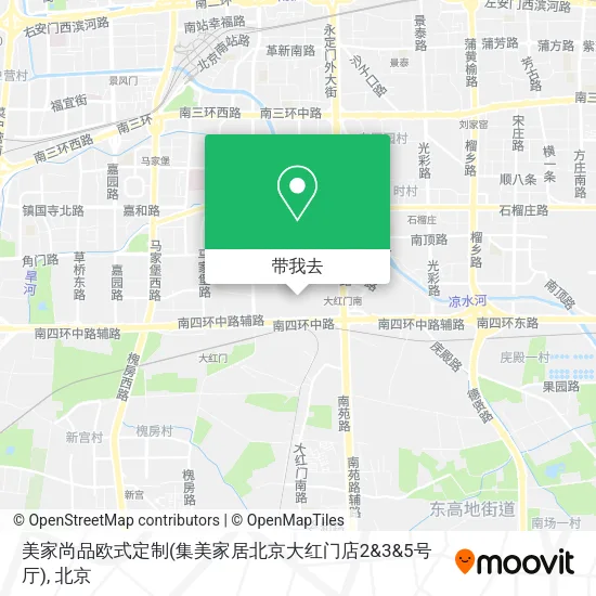 美家尚品欧式定制(集美家居北京大红门店2&3&5号厅)地图