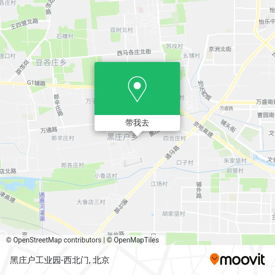 黑庄户工业园-西北门地图