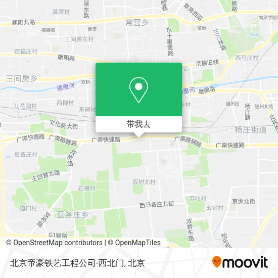 北京帝豪铁艺工程公司-西北门地图