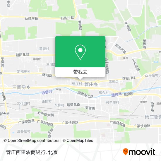 管庄西里农商银行地图