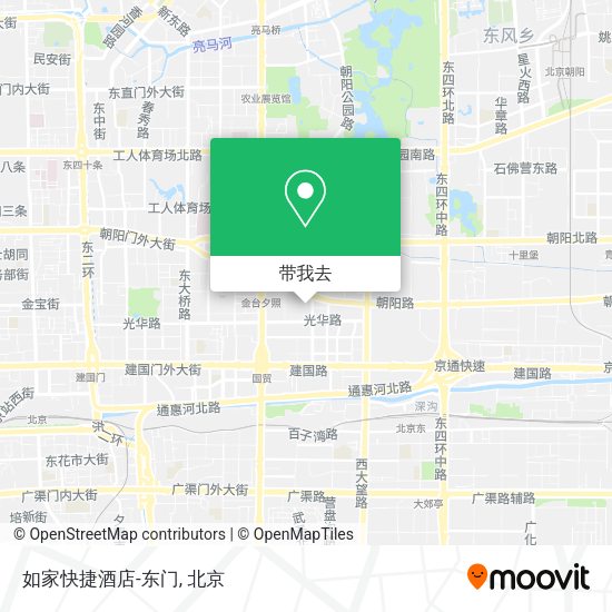 如家快捷酒店-东门地图