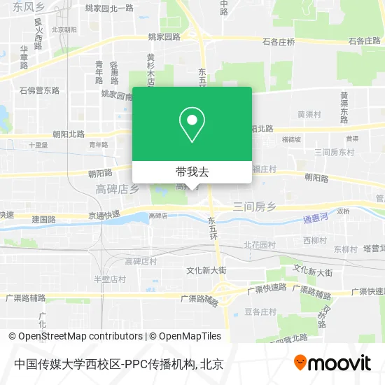 中国传媒大学西校区-PPC传播机构地图