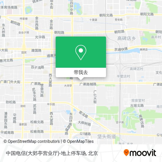 中国电信(大郊亭营业厅)-地上停车场地图